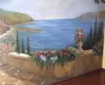 Dining Room Mediterranean Ocean View Mural